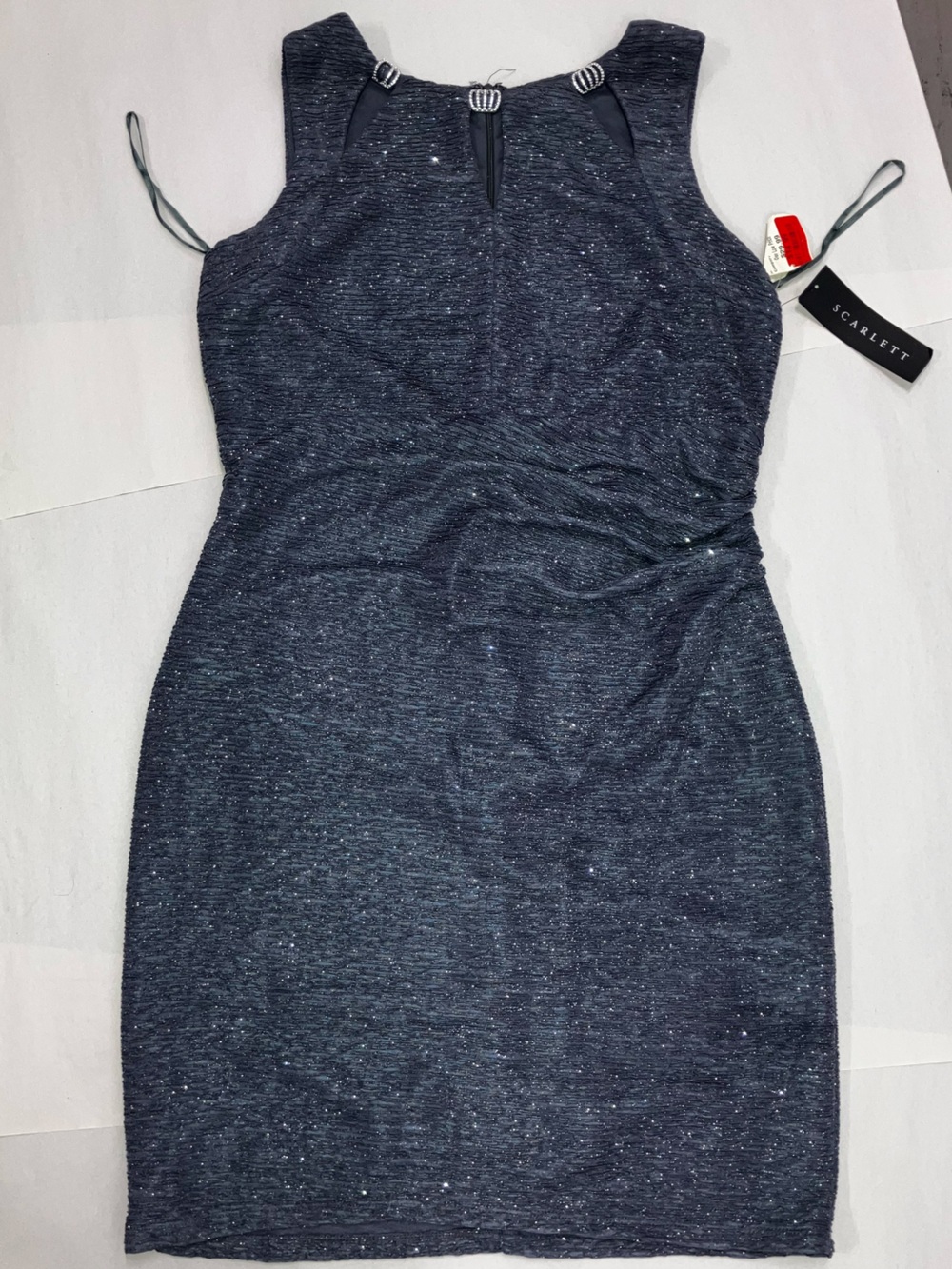 Scarlett NWT Shimmer Rhinestone Accent Cocktail Dress 16